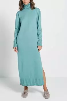 Полушерстяное платье прямого силуэта ELEGANZZA