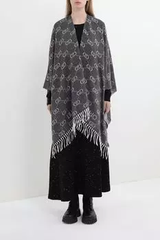 Пончо с принтом и бахромой Liu Jo