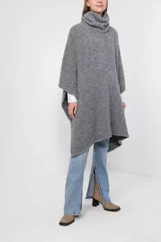 Пончо с воротником-стойкой SABRINA SCALA
