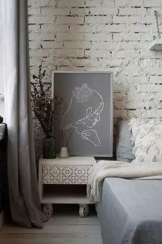 Постер с объемным серебром Flower Gallery 5