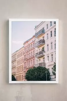 Постер Улица в белой раме Gallery 5