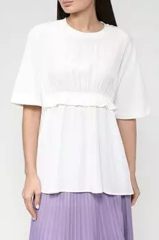 Приталенная футболка с оборкой Ipekyol