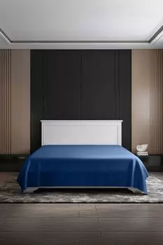 Простыня хлопковая антибактериальная Diamond Soft Silver