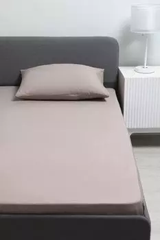 Простыня хлопковая Melange Mokko 21maison