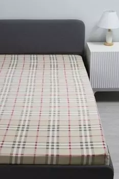 Простыня хлопковая в клетку Burbflannel 21maison