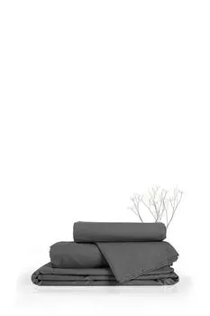 Простыня из сатина Graphite Verossa