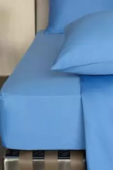 Простыня на резинке из сатина Mollen