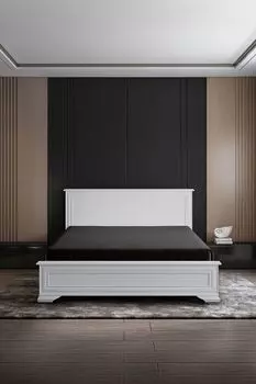 Простыня натяжная хлопковая с антибактериальным эффектом Diamond Soft Silver