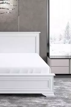 Простыня натяжная хлопковая с антибактериальным эффектом Diamond Soft Silver