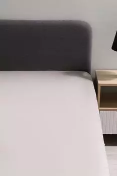 Простыня натяжная из сатина Suite silvery haze 21maison