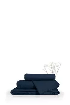 Простыня натяжная из сатина Twilight blue Verossa