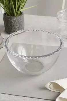 Прозрачная стеклянная пиала 21 см COINCASA