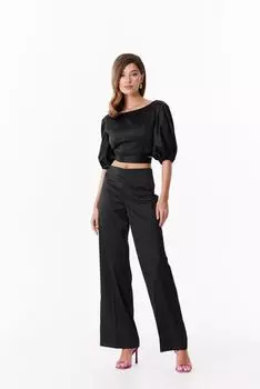 Прямые брюки из атласа Fashion Rebels