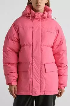 Пуховик с капюшоном и карманами COLORPLAY