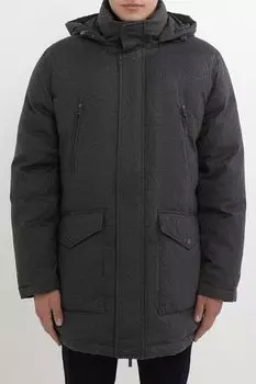 Пуховик с капюшоном и накладными карманами Oulyss