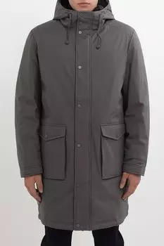 Пуховик с капюшоном и накладными карманами Oulyss