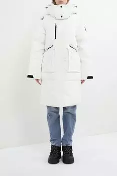 Пуховик с капюшоном и накладными карманами Skandiwear