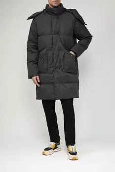Пуховик с объемным капюшоном и накладными карманами MARCO DI RADI