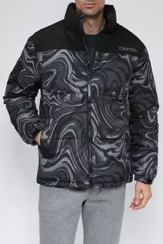 Пуховик с воротником-стойкой COLORPLAY