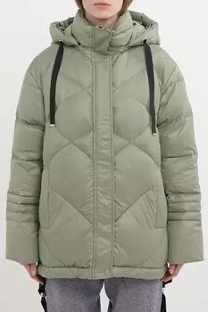 Пуховик стеганый с капюшоном BELUCCI