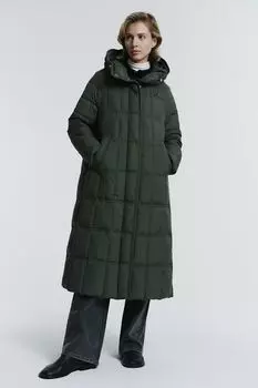 Пуховик стеганый с капюшоном DAISYKNIT