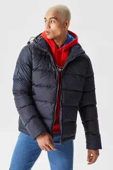 Пуховик стеганый с капюшоном Lacoste