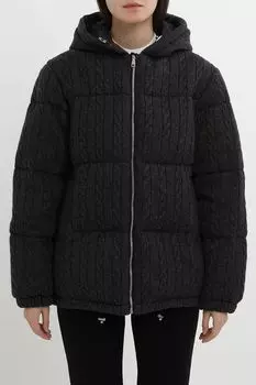 Пуховик текстурный с капюшоном SABRINA SCALA