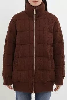 Пуховик текстурный с воротником стойкой Auranna