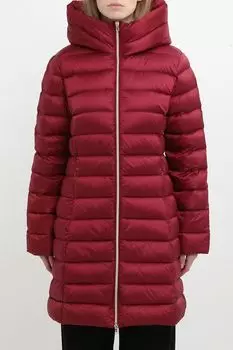 Пуховик удлиненного кроя с капюшоном Emme Marella