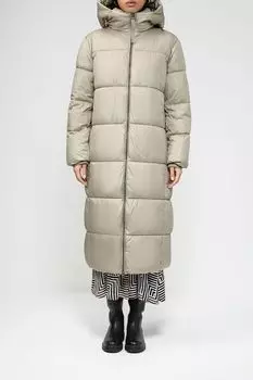 Пуховик удлиненного кроя с капюшоном Esprit Collection