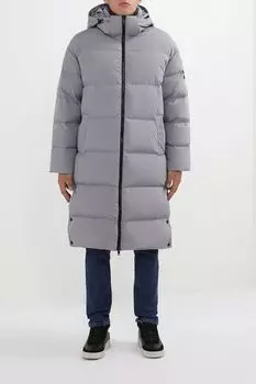Пуховик удлиненного кроя с капюшоном MARCO DI RADI