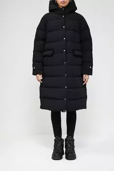 Пуховик удлиненного кроя с капюшоном NAUMI