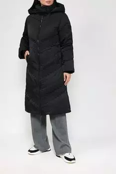 Пуховик удлиненный с капюшоном Guess