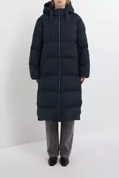 Пуховик удлиненный с объемным капюшоном Auranna