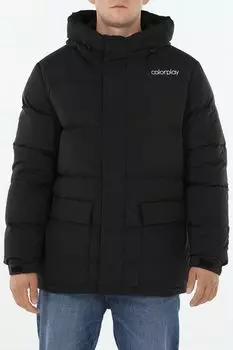 Пуховик утепленный с капюшоном COLORPLAY