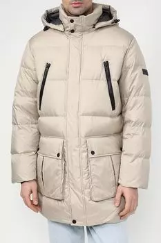 Пуховик утепленный с капюшоном и накладными карманами Marc O'Polo