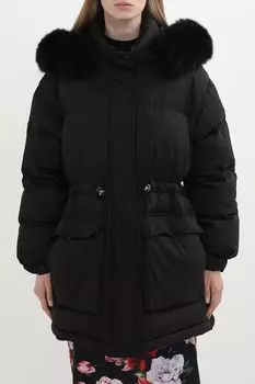 Пуховик утепленный с поясом на кулиске BELUCCI