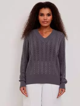 Пуловер ажурной вязки Vinnis