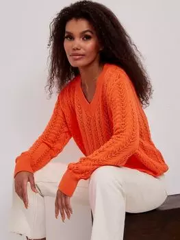 Пуловер ажурной вязки Vinnis