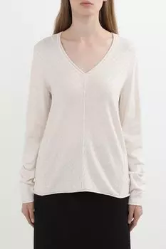 Пуловер c v-вырезом хлопковый текстурный Gerry Weber