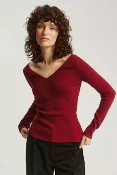 Пуловер c v-вырезом Nume