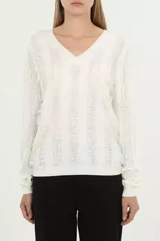 Пуловер c v-вырезом с декором Gerry Weber