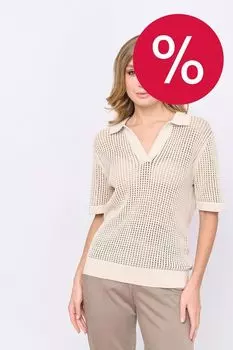 Пуловер хлопковый с коротким рукавом Franco Vello