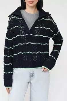 Пуловер хлопковый с отложным воротником PEPE JEANS