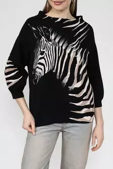 Пуловер хлопковый с принтом Monari