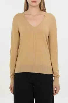 Пуловер хлопковый с V-вырезом Calvin Klein