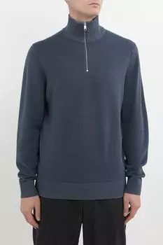 Пуловер хлопковый с воротником на молнии Marc O'Polo