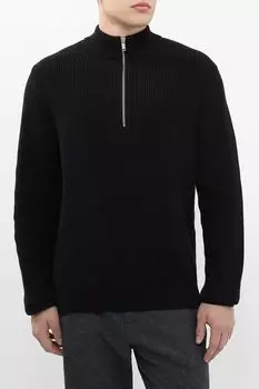 Пуловер хлопковый с воротником на молнии MARCO DI RADI
