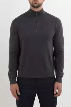 Пуловер хлопковый с воротником на молнии MARCO DI RADI
