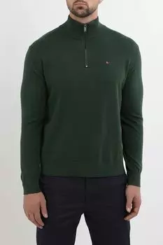 Пуловер хлопковый с воротником на молнии MARCO DI RADI